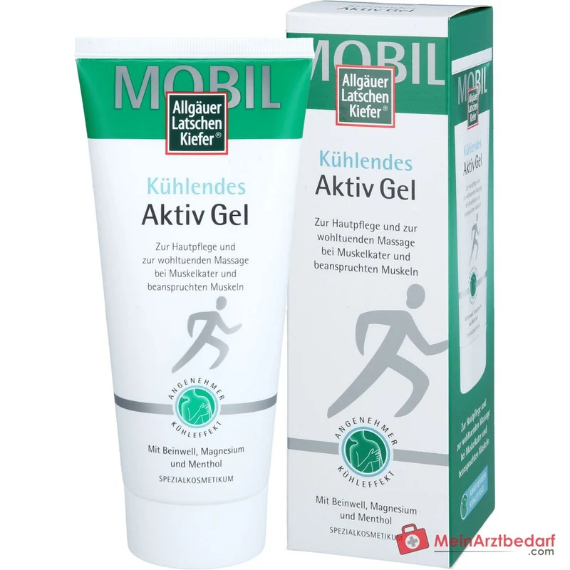 Allgäuer Latschenkiefer Kühlendes Aktiv Gel Menthol / Beinwell / Arnika / Campher / Magnesium / Panthenol Gel, 200 ml