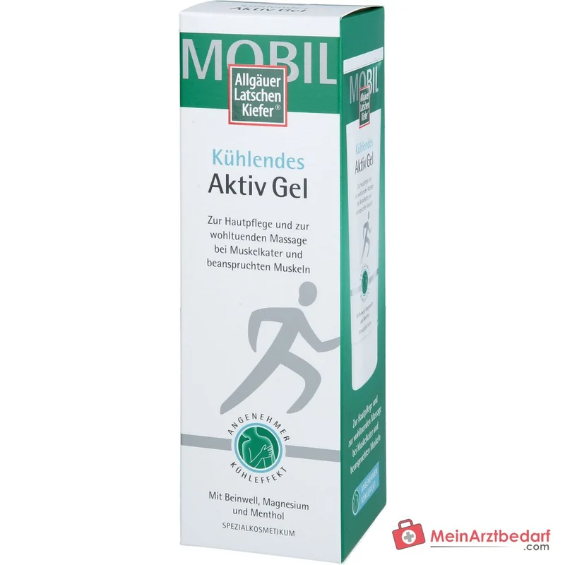 Allgäuer Latschenkiefer Kühlendes Aktiv Gel Menthol / Beinwell / Arnika / Campher / Magnesium / Panthenol Gel, 200 ml