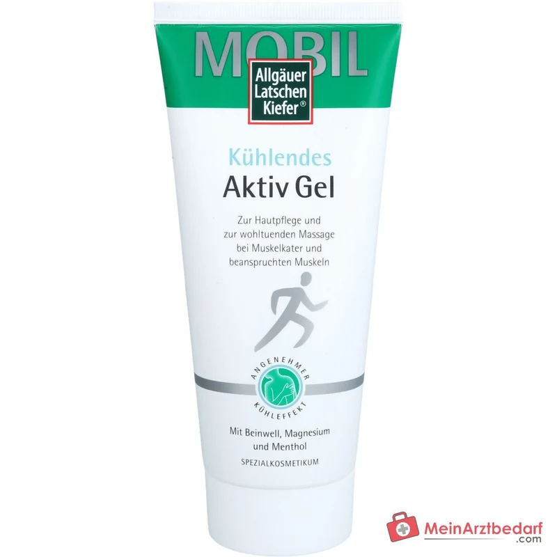 Allgäuer Latschenkiefer Kühlendes Aktiv Gel Menthol / Beinwell / Arnika / Campher / Magnesium / Panthenol Gel, 200 ml