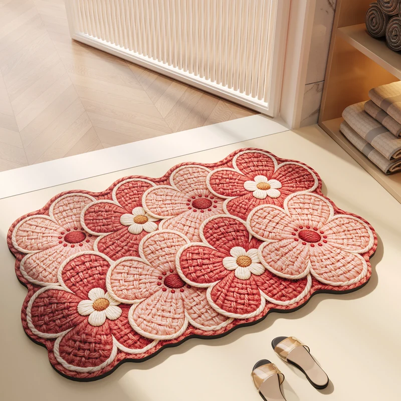 Floraler dekorativer Teppich für Zuhause