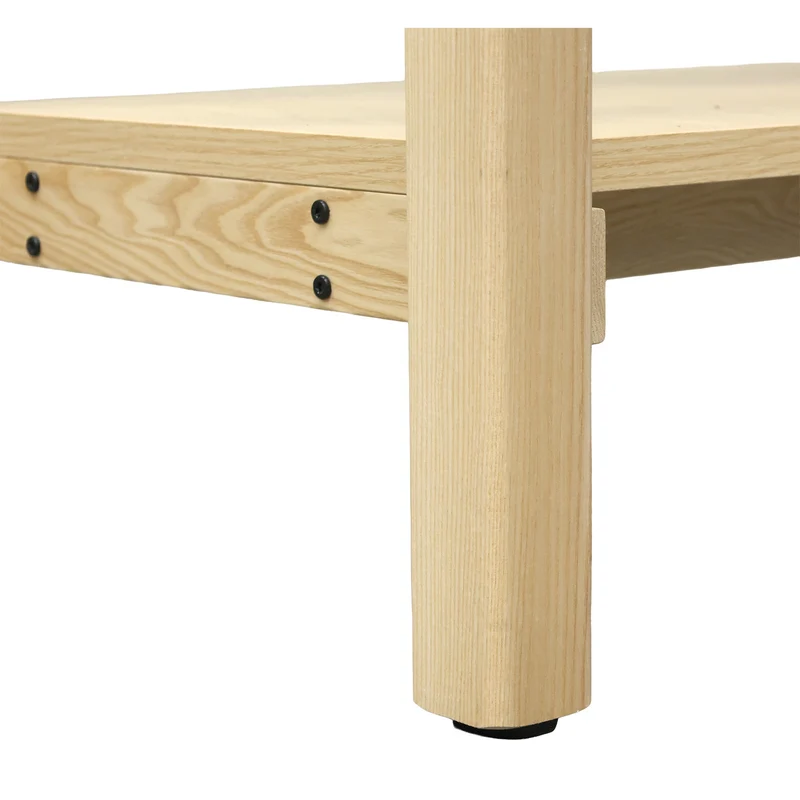 Holz-Behandlungsliege mit Unterschrank