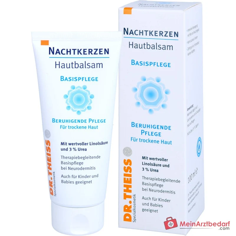 Dr. Theiss Nachtkerzen Hautbalsam Nachtkerzenöl / Urea / Squalan / Jojobaöl / Guaiazulen Creme, 100 ml