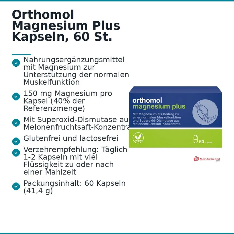 Orthomol Magnesium Plus Kapseln, 60 St.