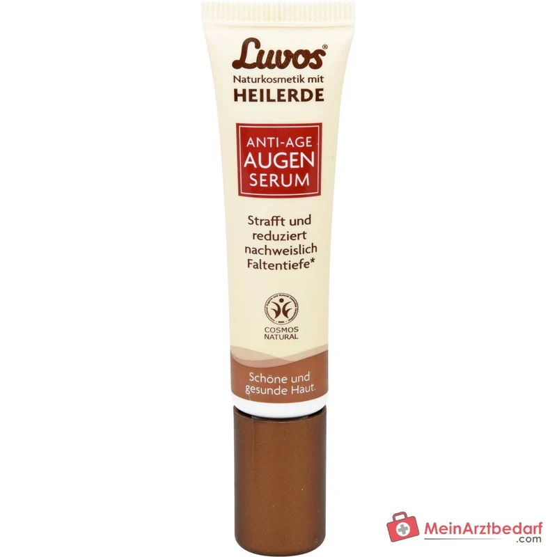 Luvos Anti-Aging Augenserum Heilerde / Hyaluronsäure / Coenzym Q10 / Matcha / Zistrose Serum, 15 ml