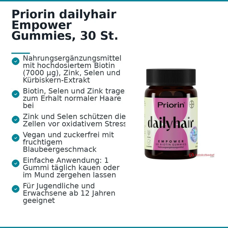 Priorin dailyhair Empower Gummies, 30 St.