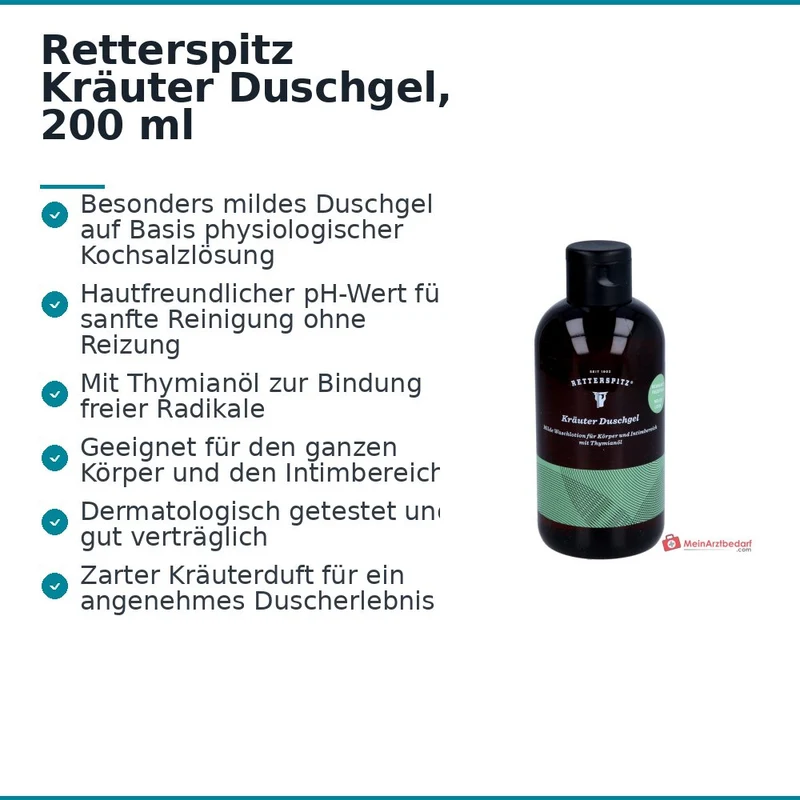 Retterspitz Kräuter Duschgel, 200 ml
