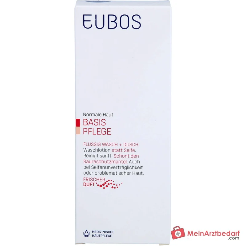 Eubos Flüssig Wasch+Dusch Rot mit Frischeduft, 200 ml