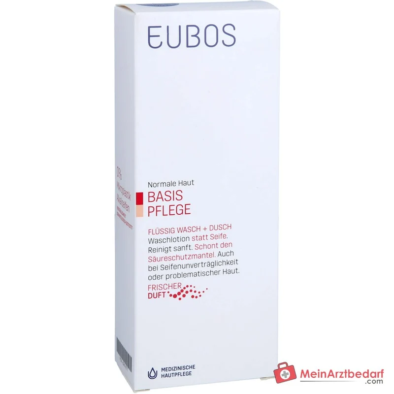 Eubos Flüssig Wasch+Dusch Rot mit Frischeduft, 200 ml