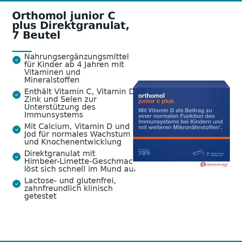 Orthomol junior C plus Direktgranulat, 7 Beutel