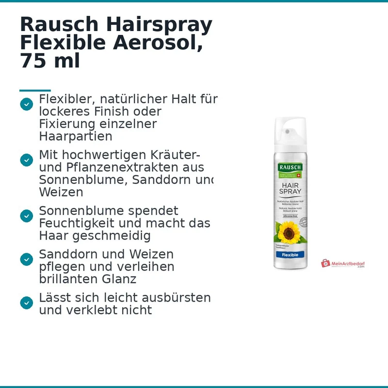 Rausch Hairspray Flexible Aerosol, 75 ml