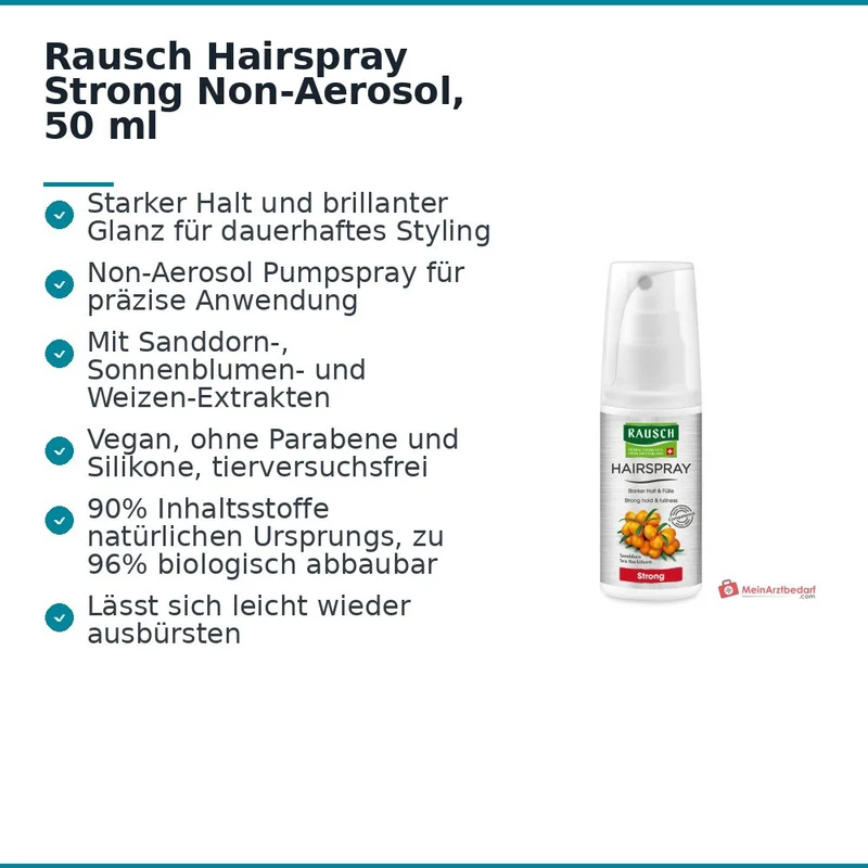 Rausch Hairspray Strong Non-Aerosol, 50 ml