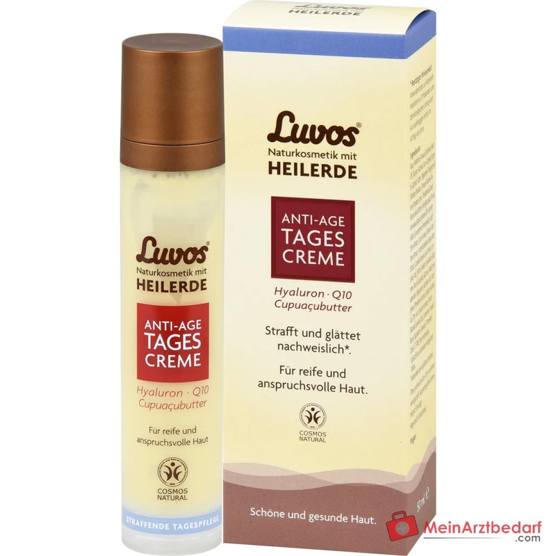 Luvos Heilerde Anti-Aging Tagescreme Hyaluron / Q10 / Matcha / Zistrose / Cupuacubutter Tagescreme, 50 ml