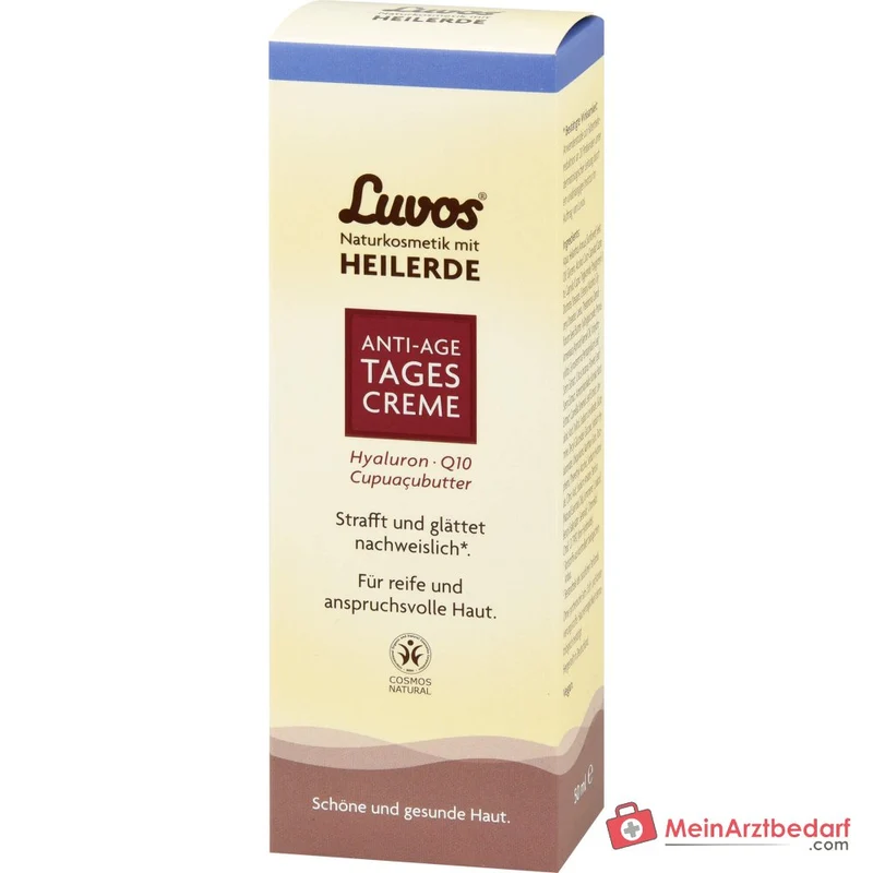 Luvos Heilerde Anti-Aging Tagescreme Hyaluron / Q10 / Matcha / Zistrose / Cupuacubutter Tagescreme, 50 ml