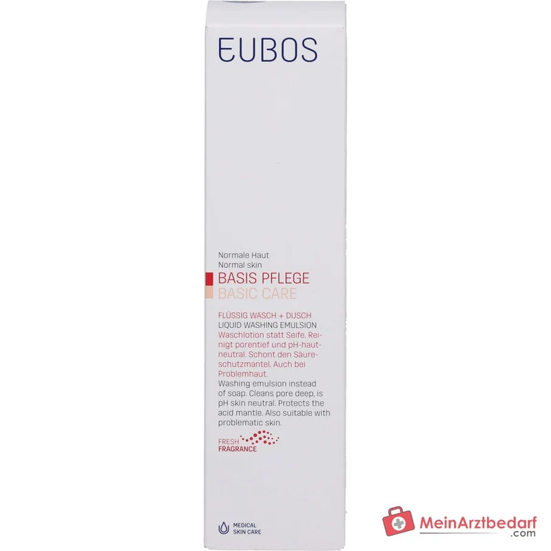 Eubos Flüssig Wasch+Dusch Rot Frischeduft mit Dosierspender, 400 ml