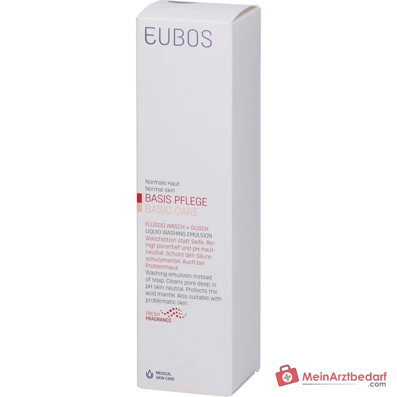 Eubos Flüssig Wasch+Dusch Rot Frischeduft mit Dosierspender, 400 ml
