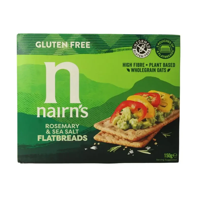 Nairns Flatbread rosemary & seasalt 150 gram
