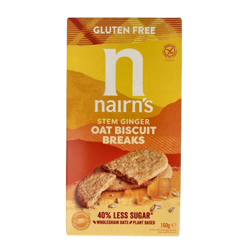 Nairns Biscuit breaks ginger 160 gram