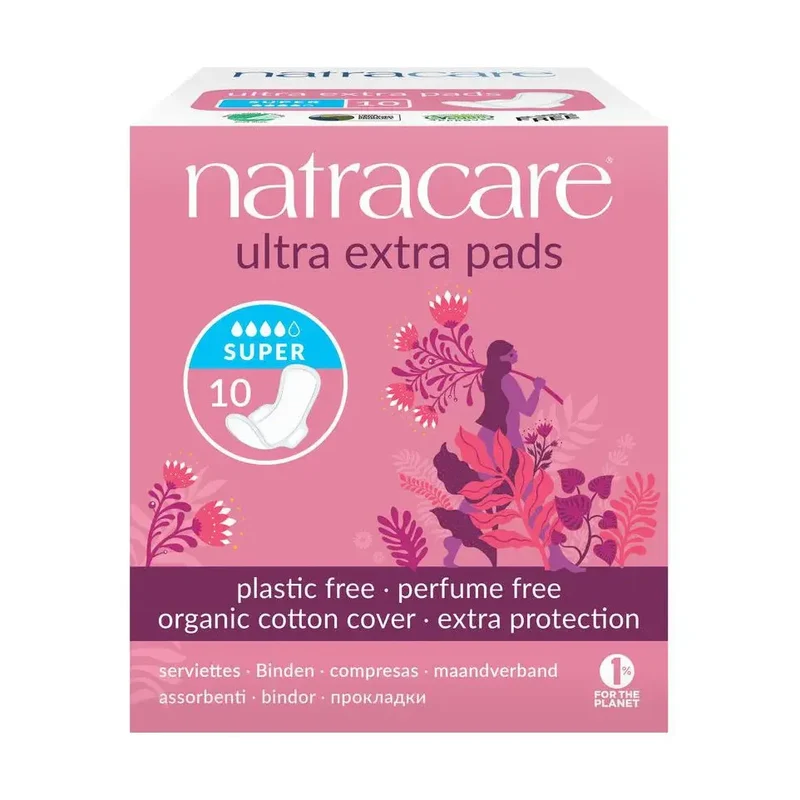 Natracare Maandverband ultra extra super 10 stuks