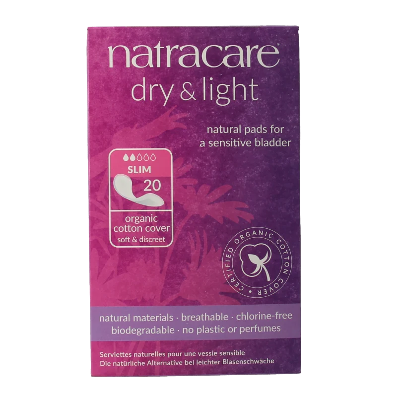 Natracare Dry & light pads 20 stuks