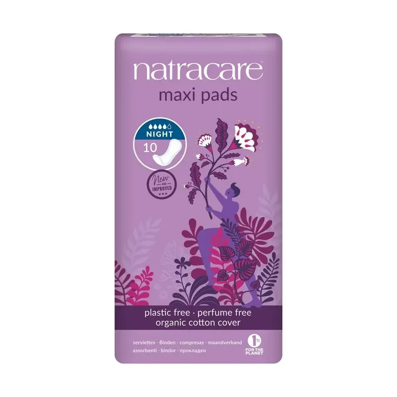 Natracare Maandverband nacht 10 stuks