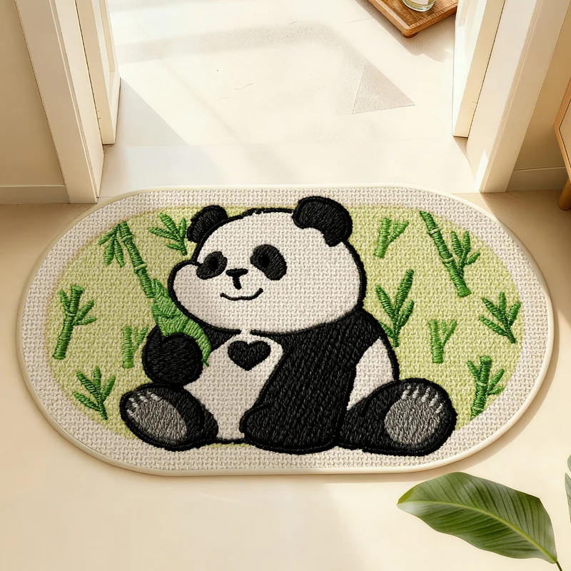 Niedliche Panda-Themen Innen-Dekorationsmatte