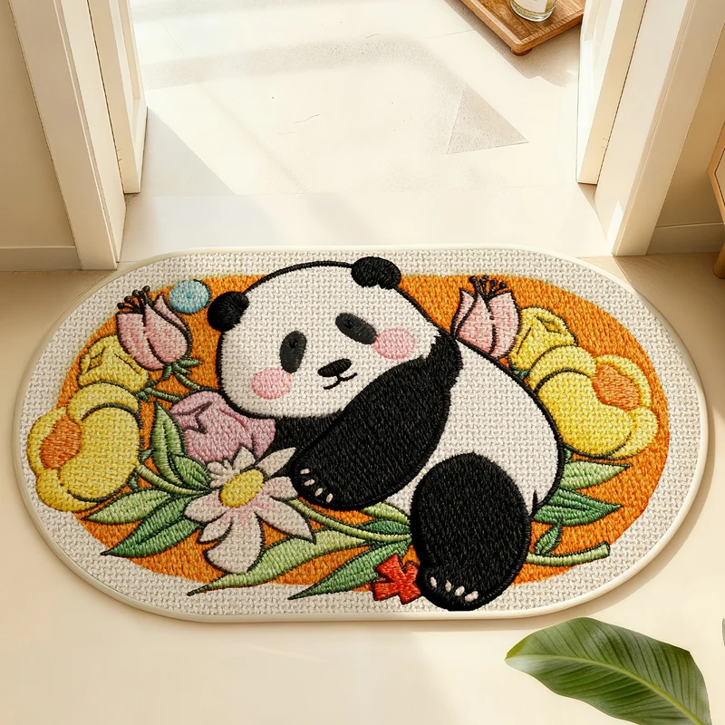 Niedliche Panda-Themen Innen-Dekorationsmatte