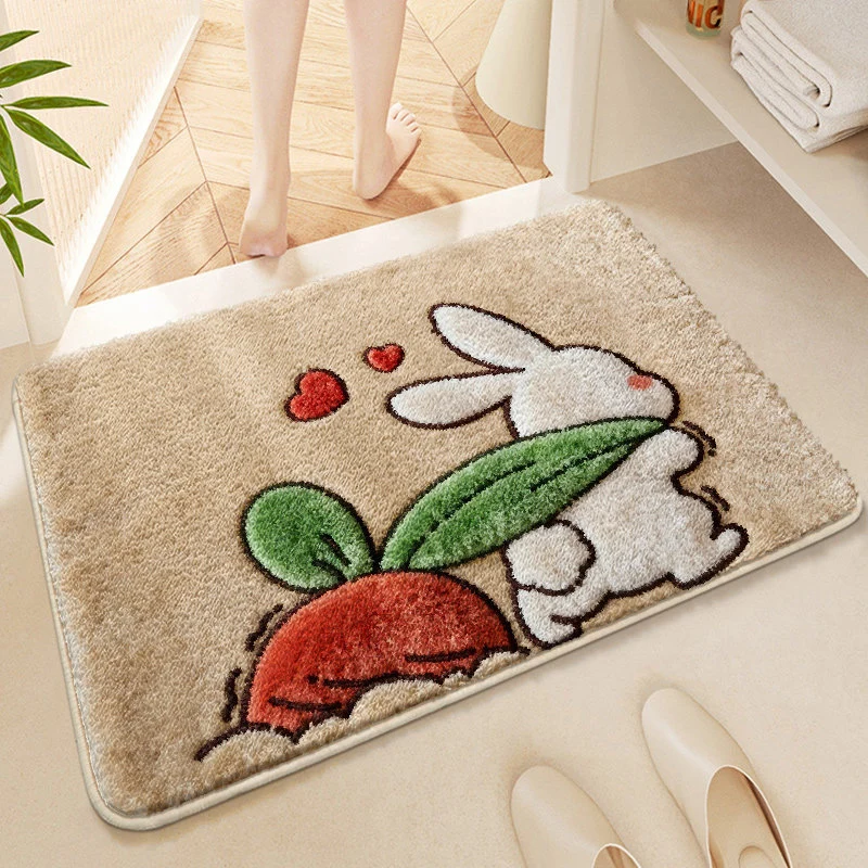 Niedliche Corgi-Themen Plush-Badewanne Matte
