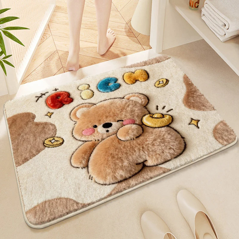 Niedliche Corgi-Themen Plush-Badewanne Matte
