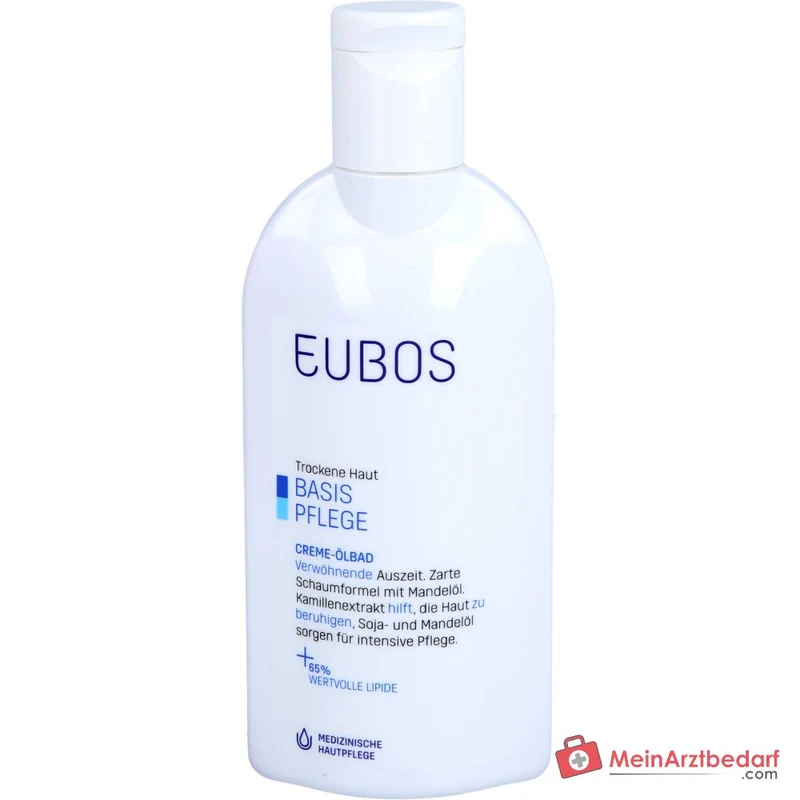 Eubos Creme Ölbad Süßmandelöl / Sojaöl / Polidocanol / Kamillenextrakt Bad, 200 ml