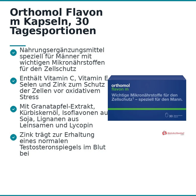 Orthomol Flavon m Kapseln, 30 Tagesportionen