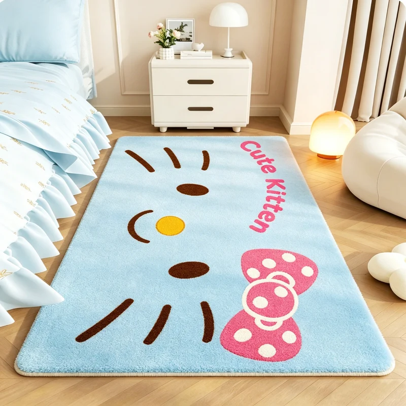 Niedliche Cartoon-Kätzchen-Badmatte