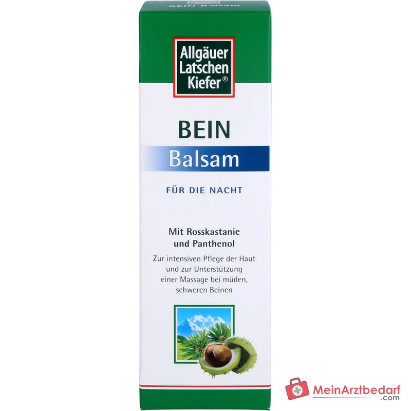 Allgäuer Latschenkiefer Bein Balsam für die Nacht Latschenkiefernöl / Rosskastanie / Panthenol Balsam, 200 ml