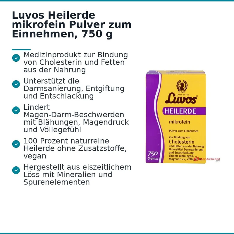 Luvos Heilerde mikrofein Pulver zum Einnehmen, 750 g