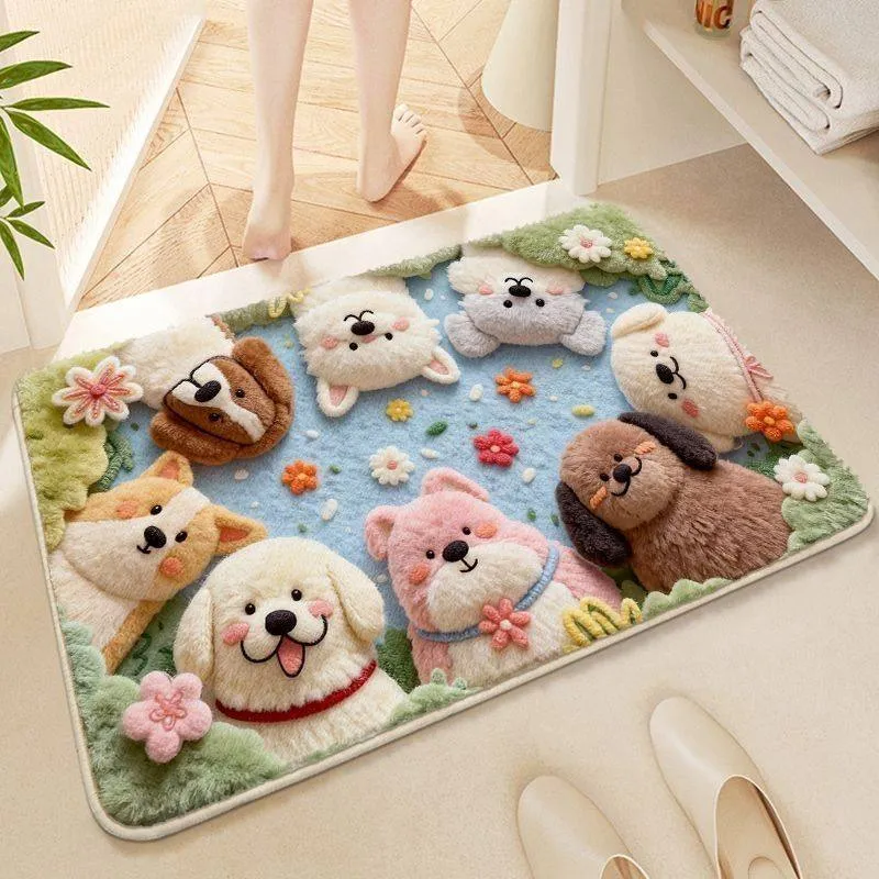 Cartoon-Themen Plush Badmatte für das Badezimmer
