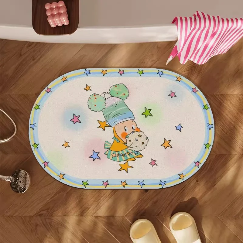Cartoon-Themen-Badmatte für das Badezimmer