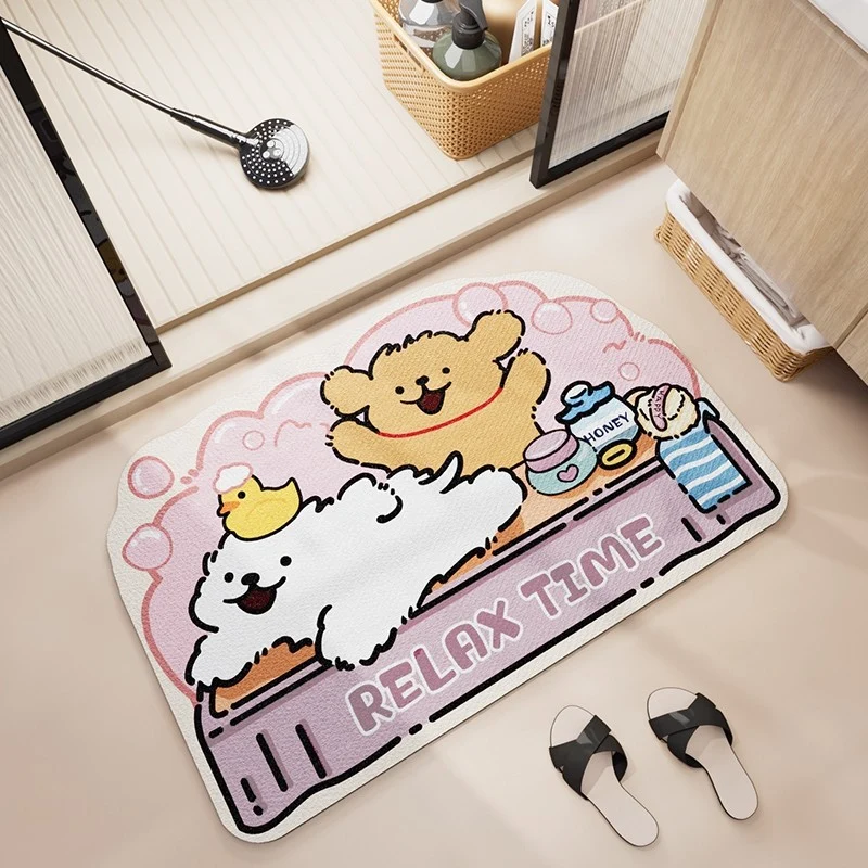 Cartoon-Themen Absorbierende Badematte für das Badezimmer