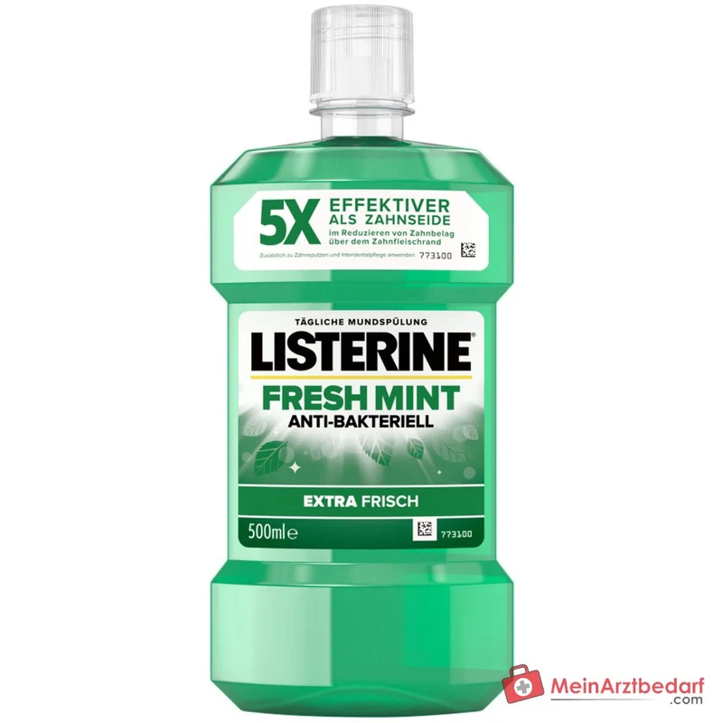 Listerine Fresh Mint Eucalyptol / Menthol / Methylsalicylat / Thymol Mundspülung, 500 ml