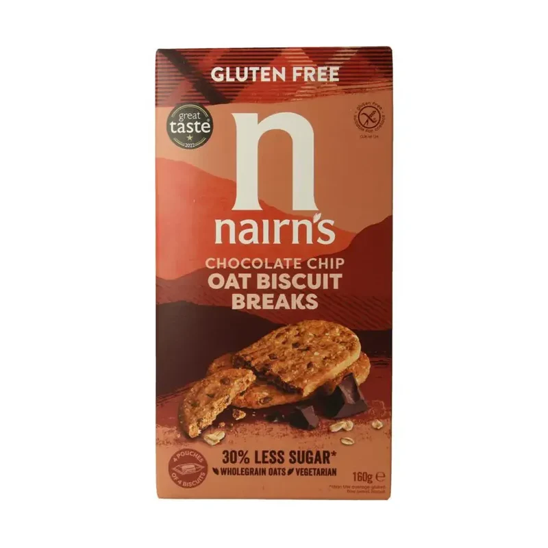 Nairns Biscuit breaks oat & chocolate chip 160 gram