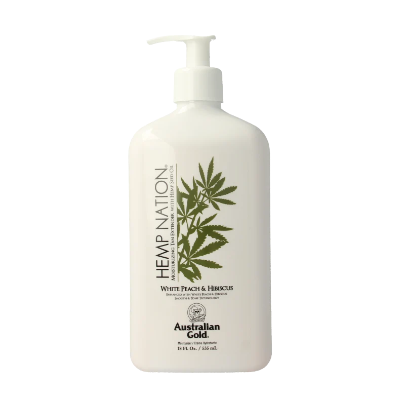 Australian Gold Hemp nation tan extender white peach hibiscus 535 ml