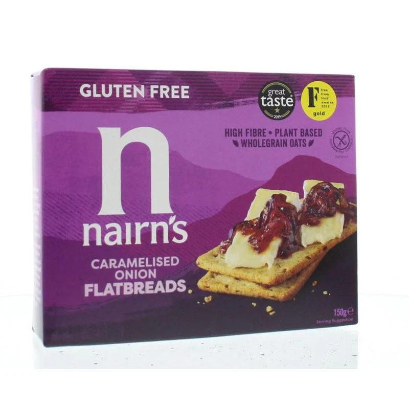 Nairns Flatbread gekarameliseerde ui 150 gram