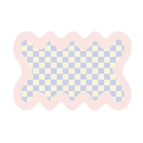 Buntes geometrisches Muster-Bereichsteppich für Zuhause
