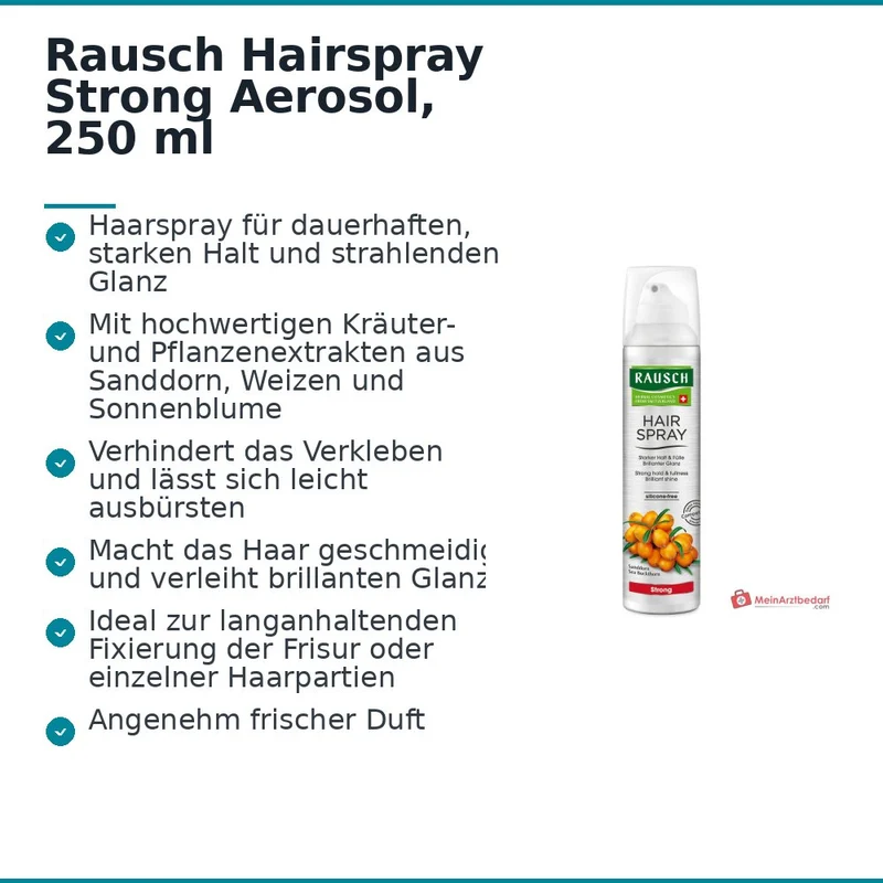 Rausch Hairspray Strong Aerosol, 250 ml