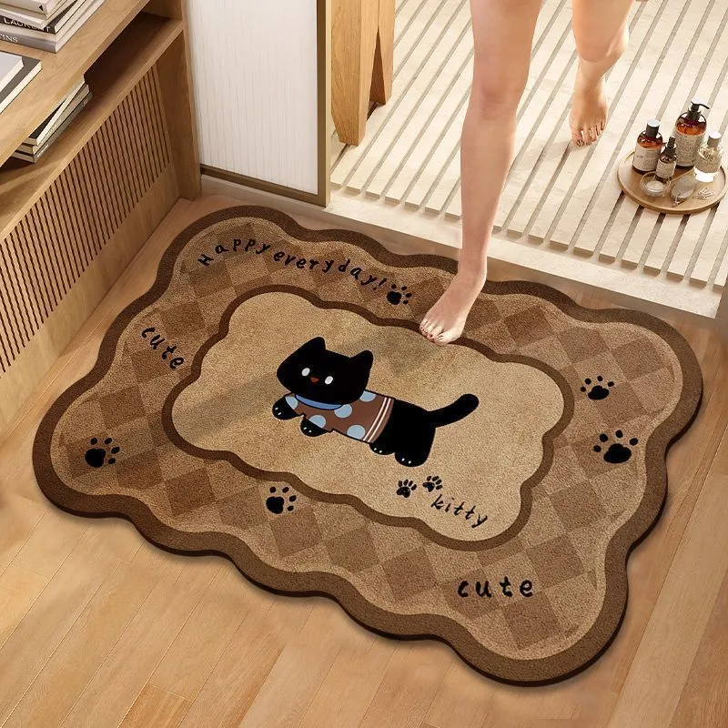 Cartoon Hund-Themen-Badematte für Badezimmer