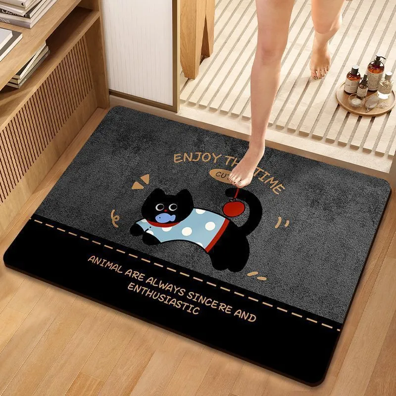 Cartoon Hund-Themen-Badematte für Badezimmer