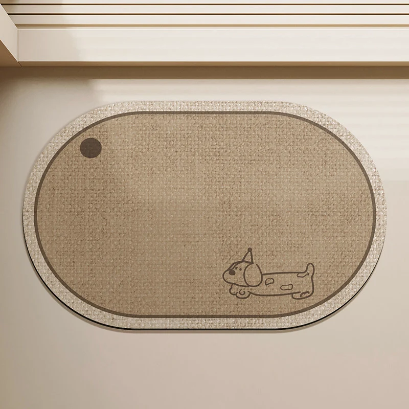 Cartoon Dog-Illustrierten Eingangsfußmatte für Zuhause