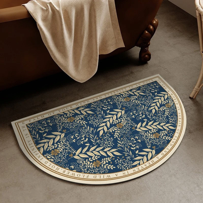Elegante florale Designbereichsmatte für das Zuhause