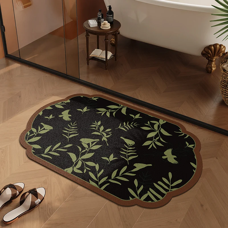 Elegante florale Designbereichsmatte für das Zuhause