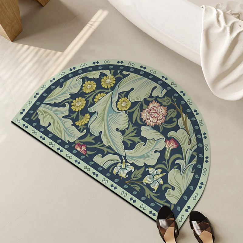 Elegante florale Designbereichsmatte für das Zuhause
