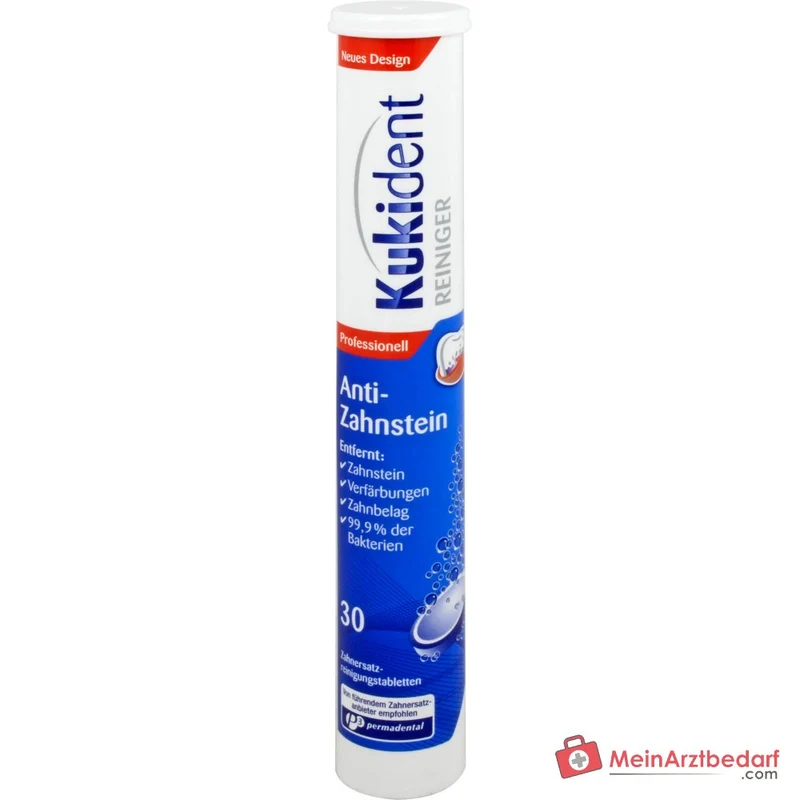 Kukident Anti-Zahnstein Reinigungstabletten, 30 St.