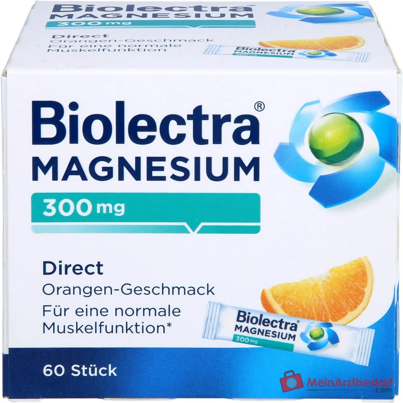 Biolectra Magnesium Direct Orange Magnesiumoxid Direktgranulat, 60 Sticks